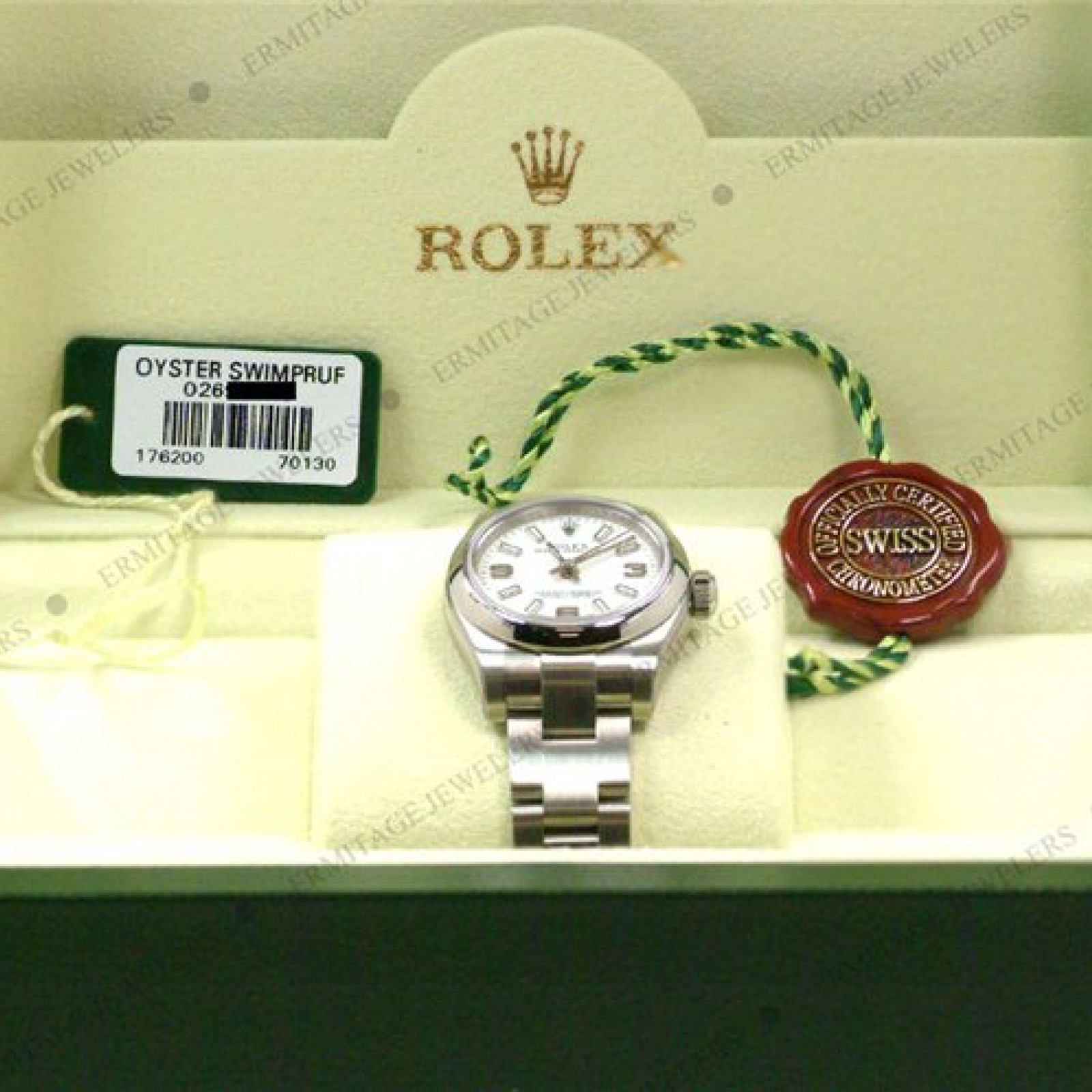 Pre-Owned Steel Rolex Oyster Perpetual 176200 Year 2013